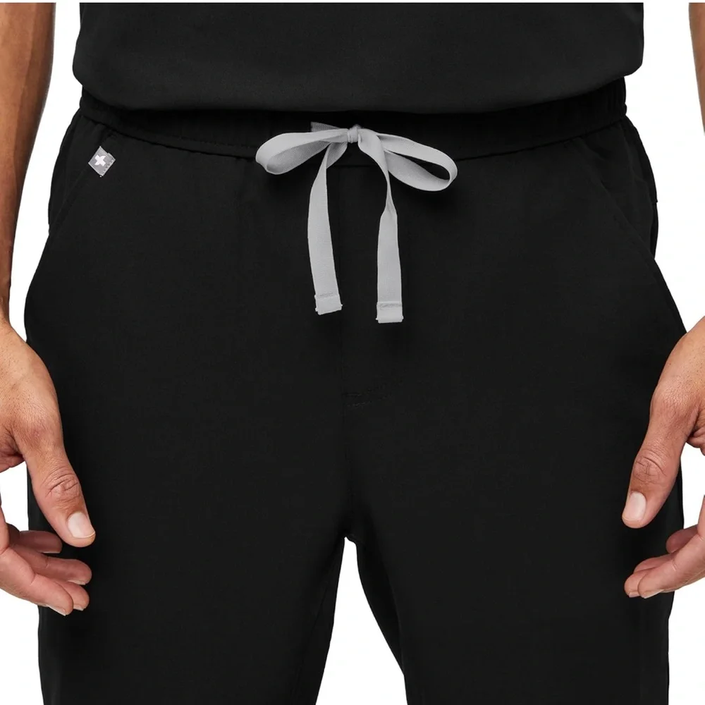 FIGS Men’s Jogger Scrub Pants Black Size S Durable Technology Medical Workwear.